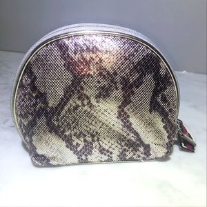 Metallic Animal Print Clutch / Make-up Bag / Travel Bag